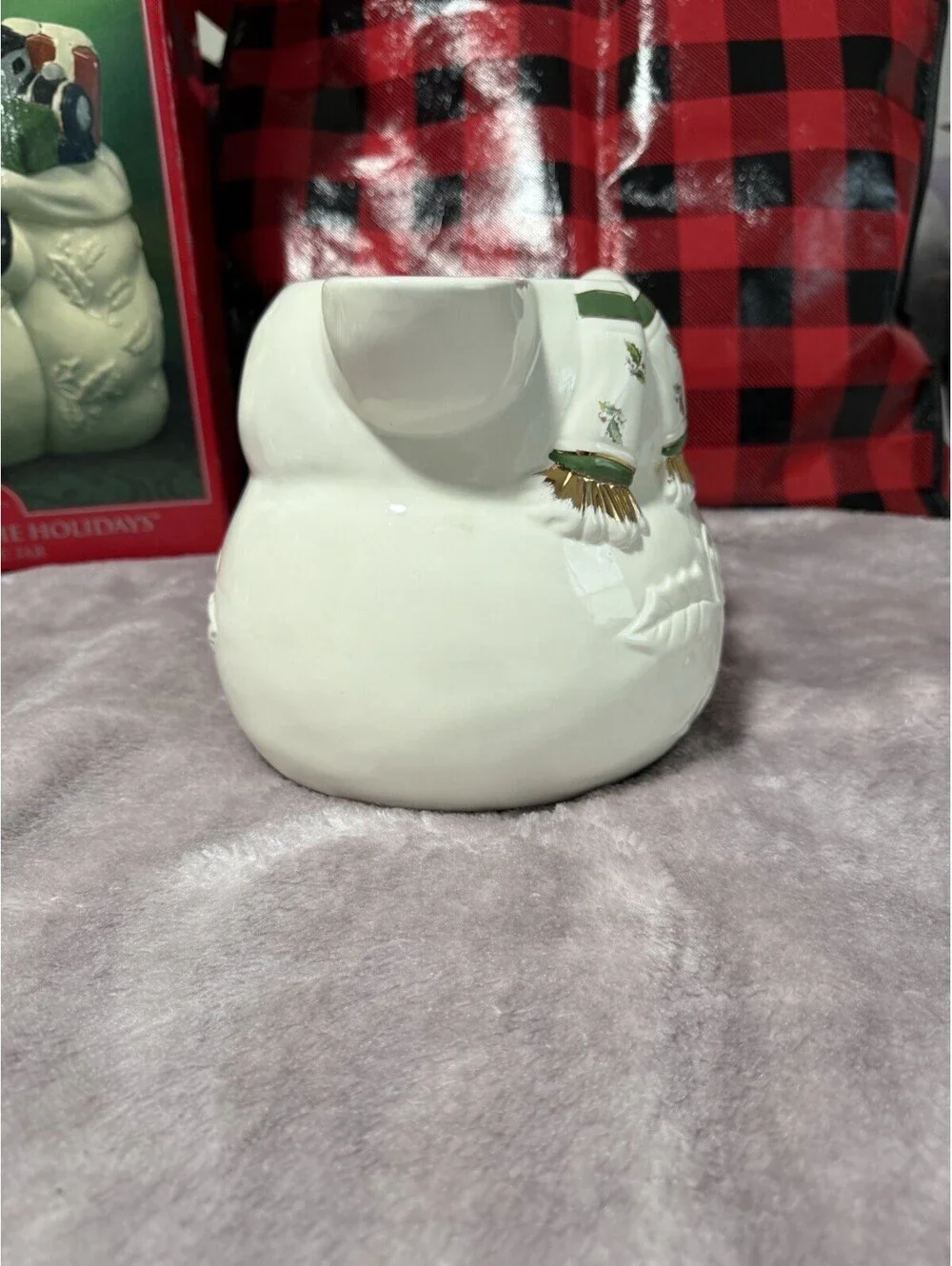 🎅🏻 Christmas Home For The Happy Holidays Snowman Cookie Jar